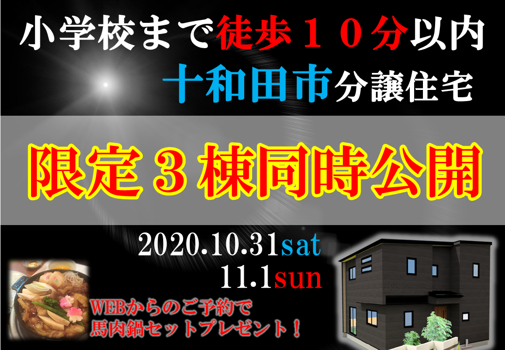 【限定3棟同時公開】十和田市分譲住宅